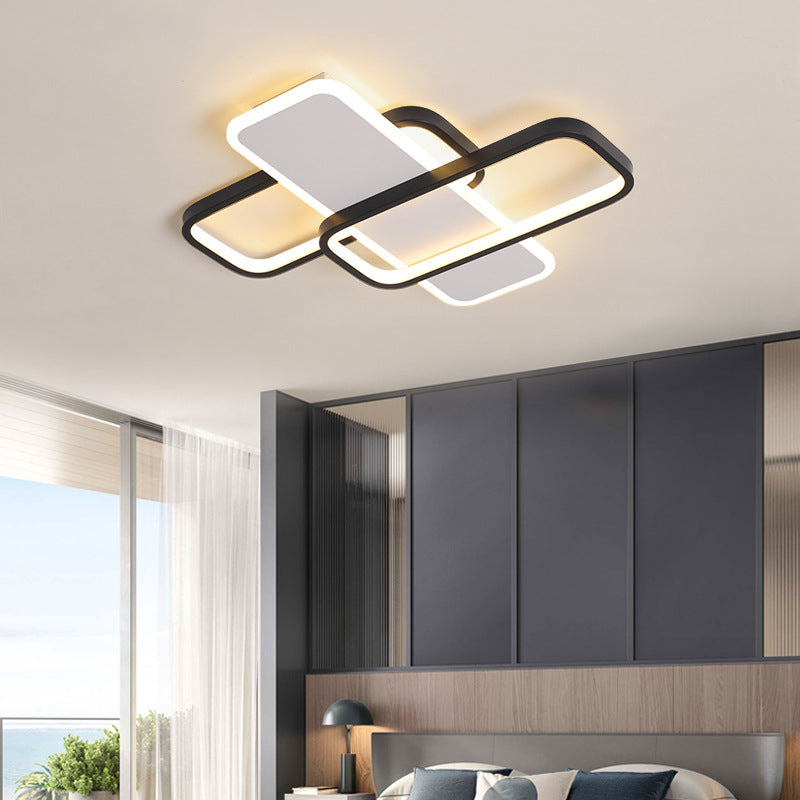 Metal Geometrical Ceiling Mounted Light Modern LED Ceiling Light Fixture for Living Room