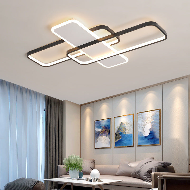 Metal Geometrical Ceiling Mounted Light Modern LED Ceiling Light Fixture for Living Room