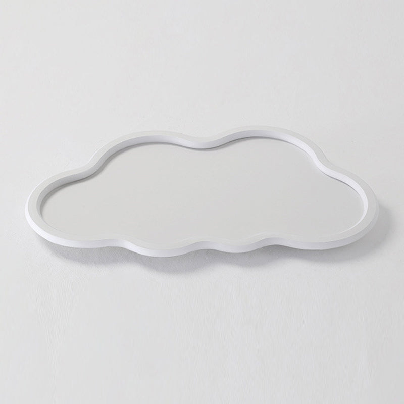 Cloud Shape Flush Mount Ceiling Light Metal LED Close to Ceiling Lamp for Bedroom