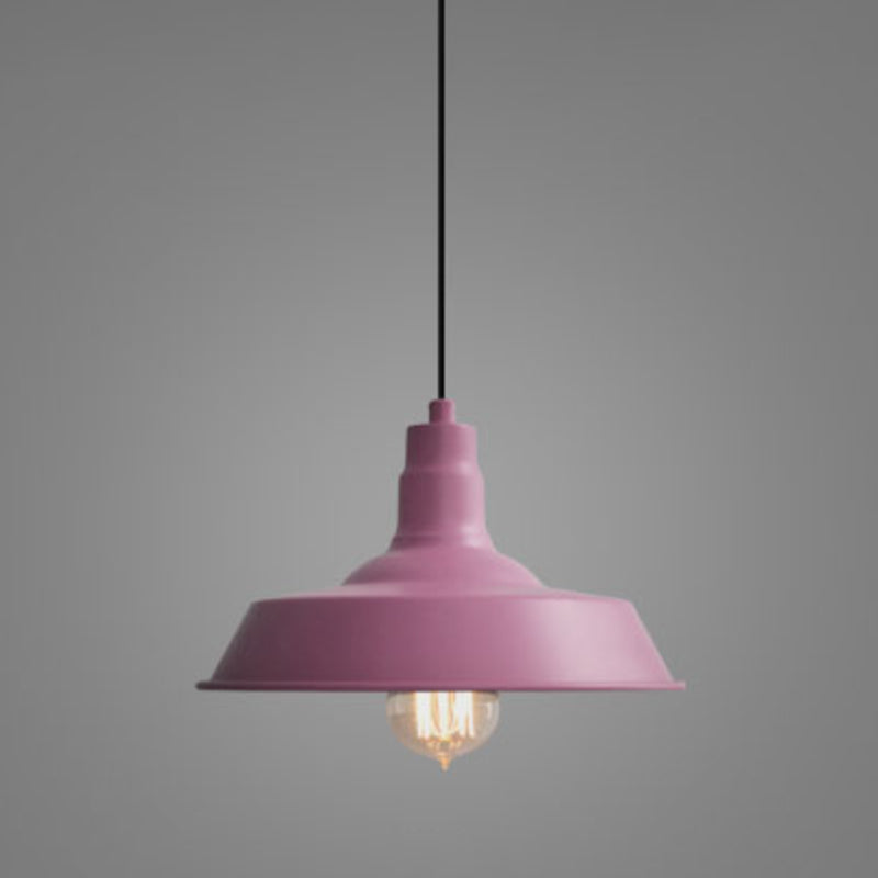 Lampe de suspension de grange de style d'usine 1 pendentif métallique en métal pour restaurant