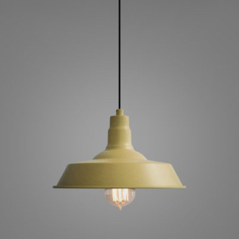 Lampe de suspension de grange de style d'usine 1 pendentif métallique en métal pour restaurant