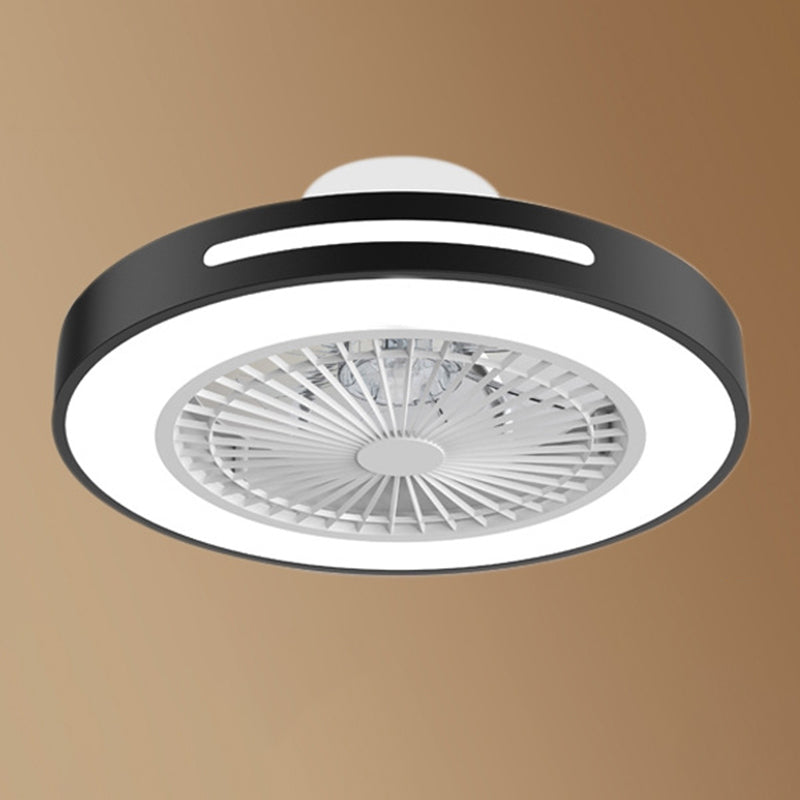 Contemporary Round LED Fan Light Simplicity Flush Mount Ceiling Light for Living Room