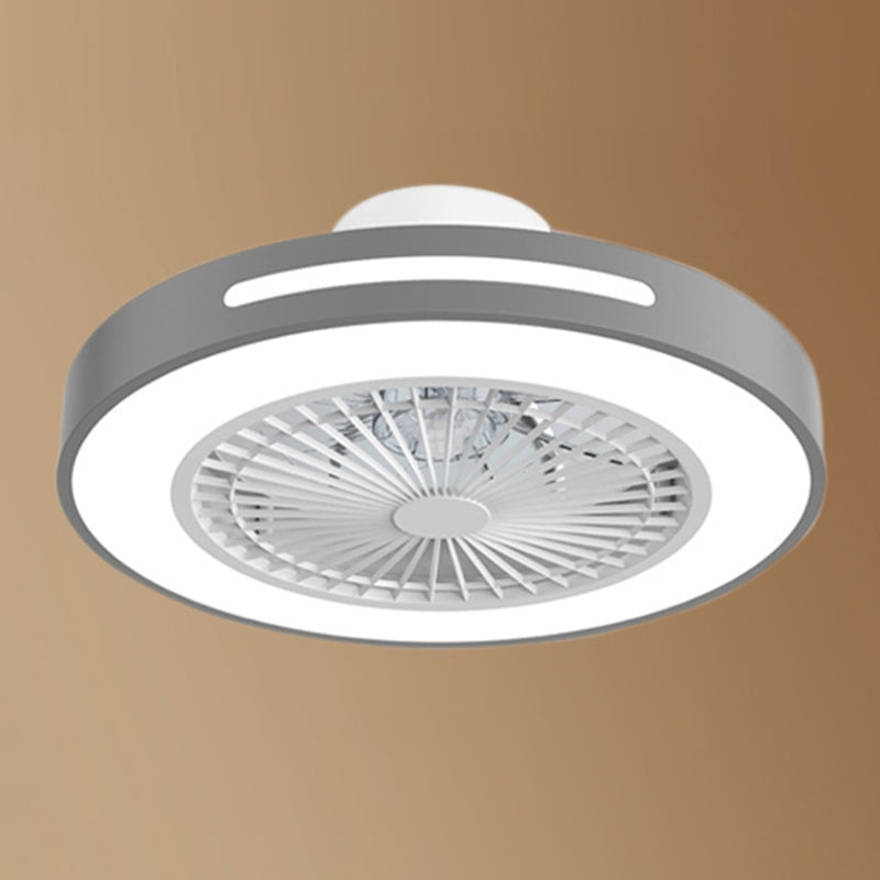 Contemporary Round LED Fan Light Simplicity Flush Mount Ceiling Light for Living Room