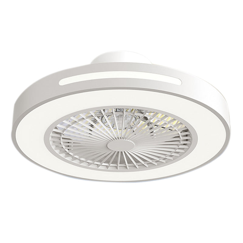 Contemporary Round LED Fan Light Simplicity Flush Mount Ceiling Light for Living Room