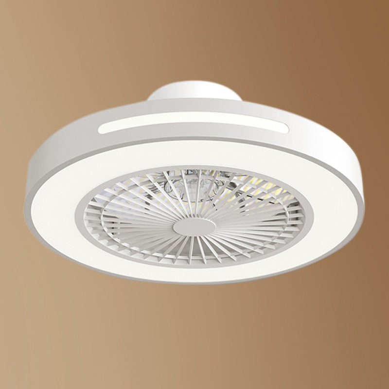 Contemporary Round LED Fan Light Simplicity Flush Mount Ceiling Light for Living Room