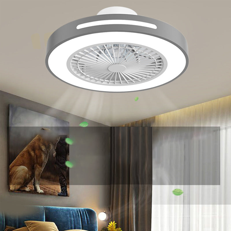 Contemporary Round LED Fan Light Simplicity Flush Mount Ceiling Light for Living Room