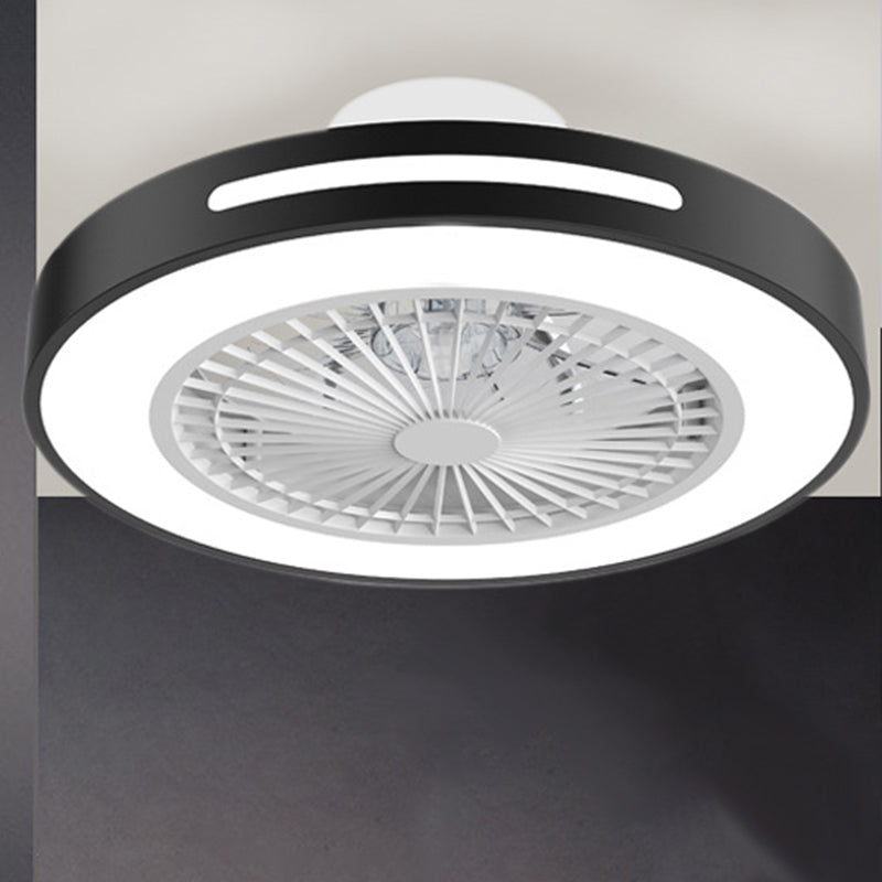 Contemporary Round LED Fan Light Simplicity Flush Mount Ceiling Light for Living Room