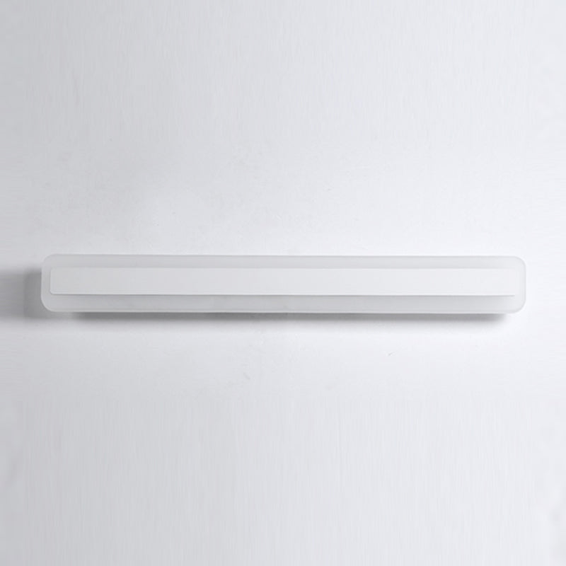 Medra lineal de metal mate de pared estilo moderno de 1 linda accesorio de iluminación de pared en blanco