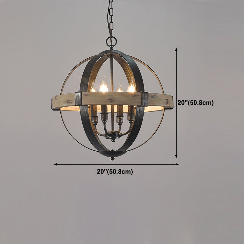 Multi Light Candle Ast Hanging Lights Industrial Style Metal Hanging Lighting für das Studium