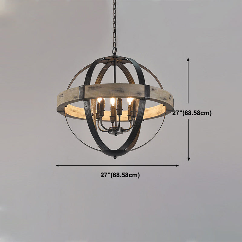 Multi Light Candle Ast Hanging Lights Industrial Style Metal Hanging Lighting für das Studium