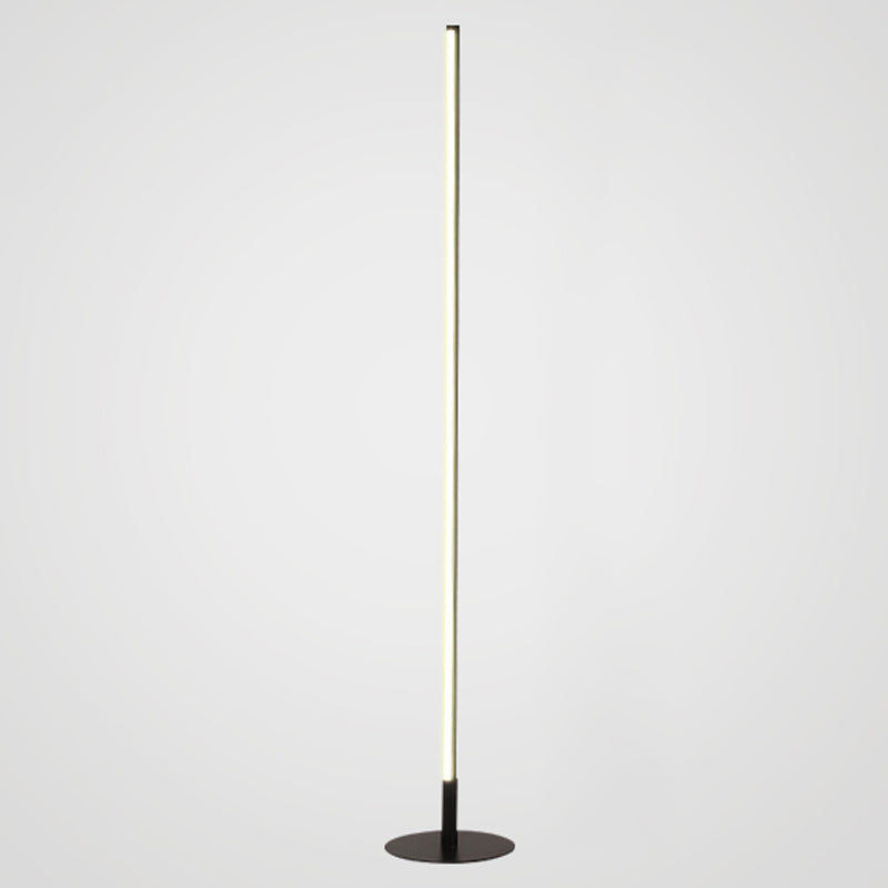 Linear Shape Metal Floor Light Modern Style 1 Light  Floor Light Fixtures