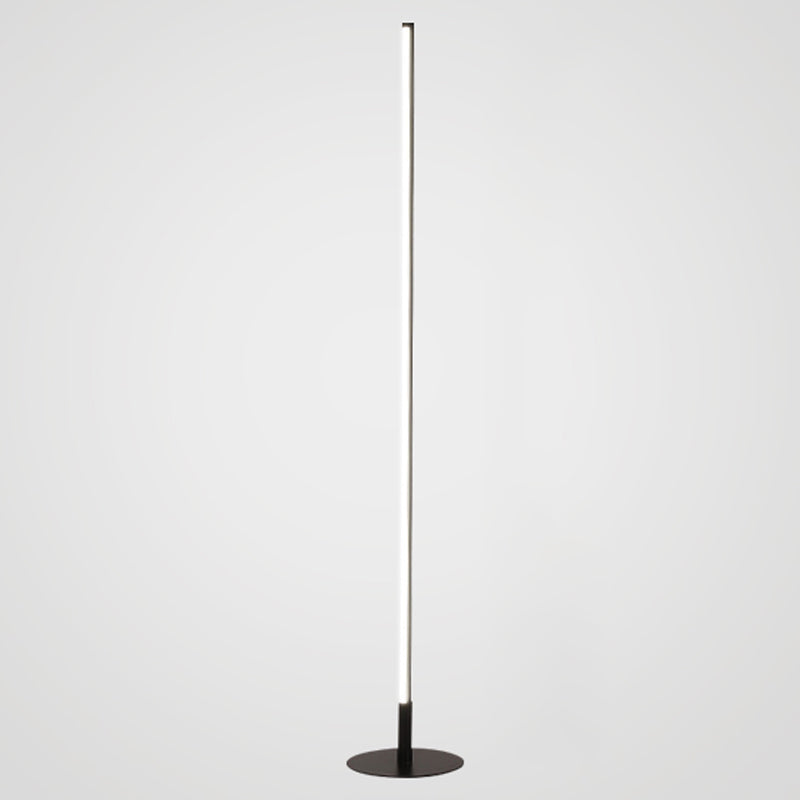 Linear Shape Metal Floor Light Modern Style 1 Light  Floor Light Fixtures