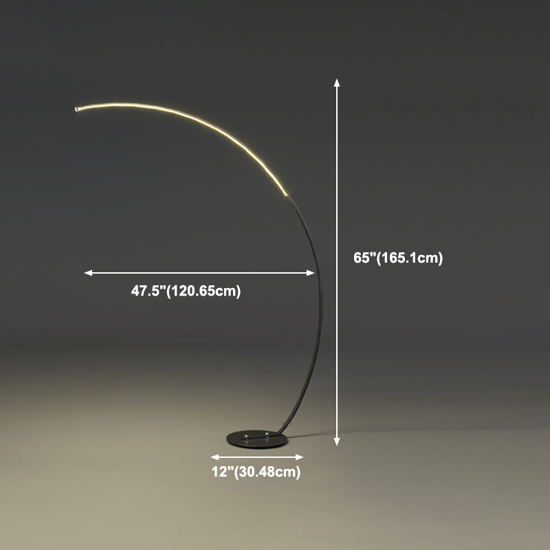 Luce moderna a pavimento in metallo a forma lineare Stile moderno le lampade a pavimento multipla