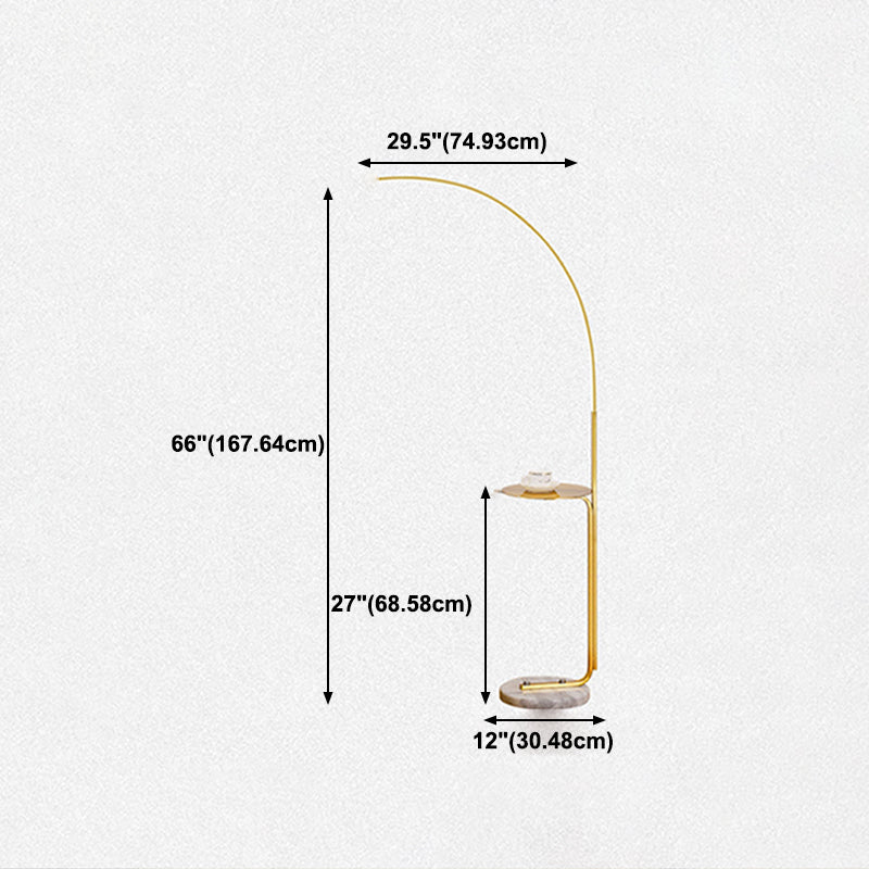 Moderner Stil Linearer Form Stöber Lampe Metall 1 Leichte verstellbare Stehlampe für Bett