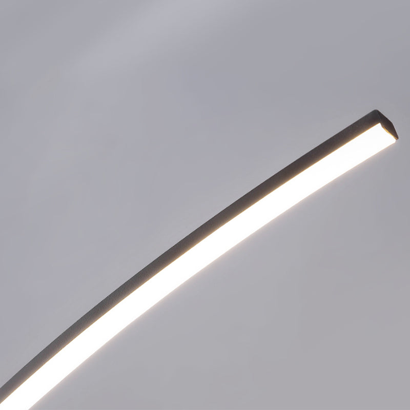 Linear Shape Metal Floor Light Modern Style Single Light  Floor Light Fixtures