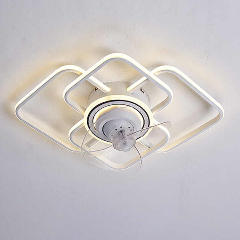 Modern LED Ceiling Fan Light Simplicity Flush Mount Light for Living Room