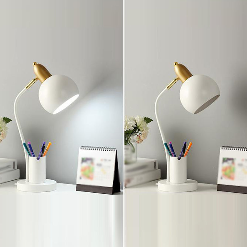 Macharoon Metal Table Light Cell a 1 lucciola lampada da comodino con contenitore a penna