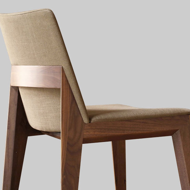 Contemporary Style Dining Chairs Dining Armless Side Chairs with Wooden Legs