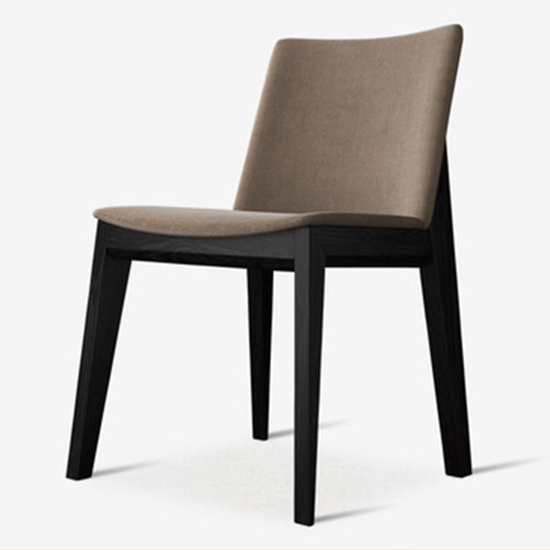 Contemporary Style Dining Chairs Dining Armless Side Chairs with Wooden Legs