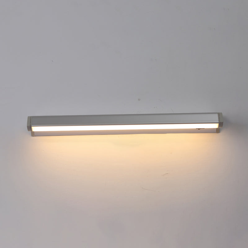 1 luz lineal de pared lineal iluminación de pared de metal de estilo moderno para cuarto de baño