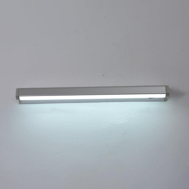 1 luz lineal de pared lineal iluminación de pared de metal de estilo moderno para cuarto de baño