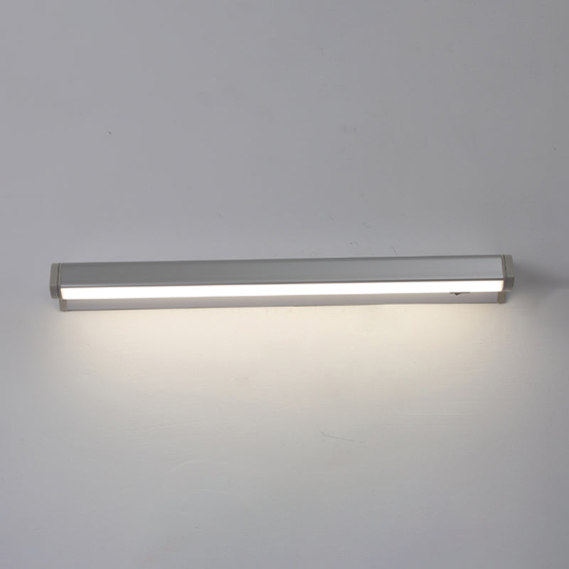 1 luz lineal de pared lineal iluminación de pared de metal de estilo moderno para cuarto de baño