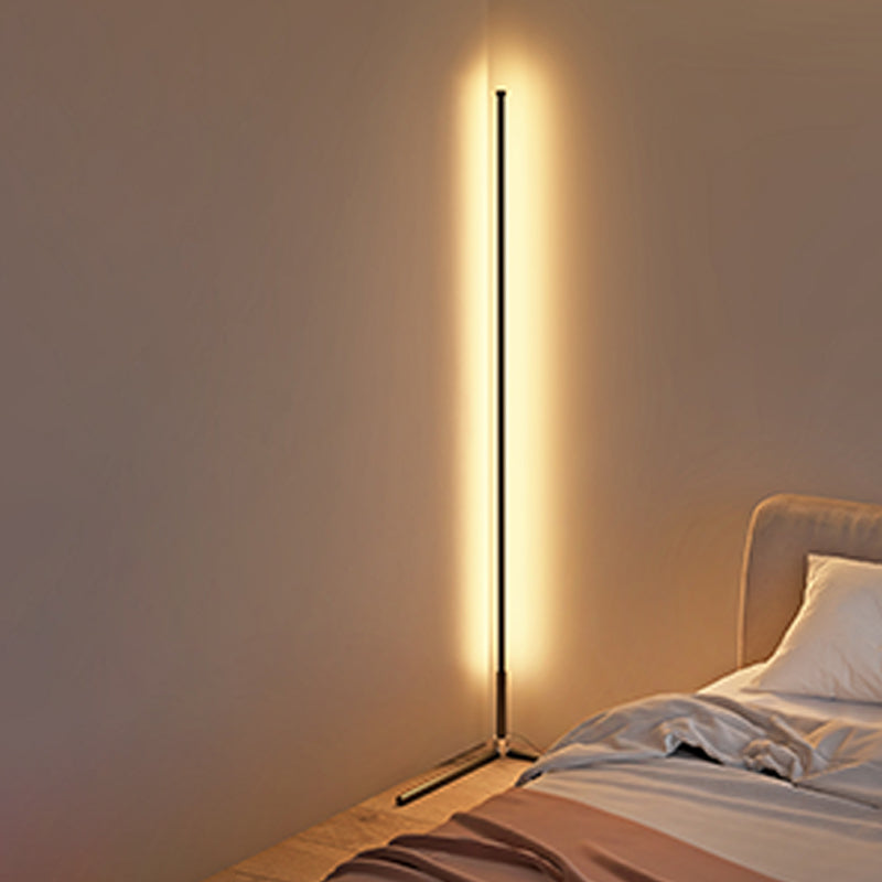 Contemporary Linear Shape Floor Lamp Metal 1-Light Floor Lamp