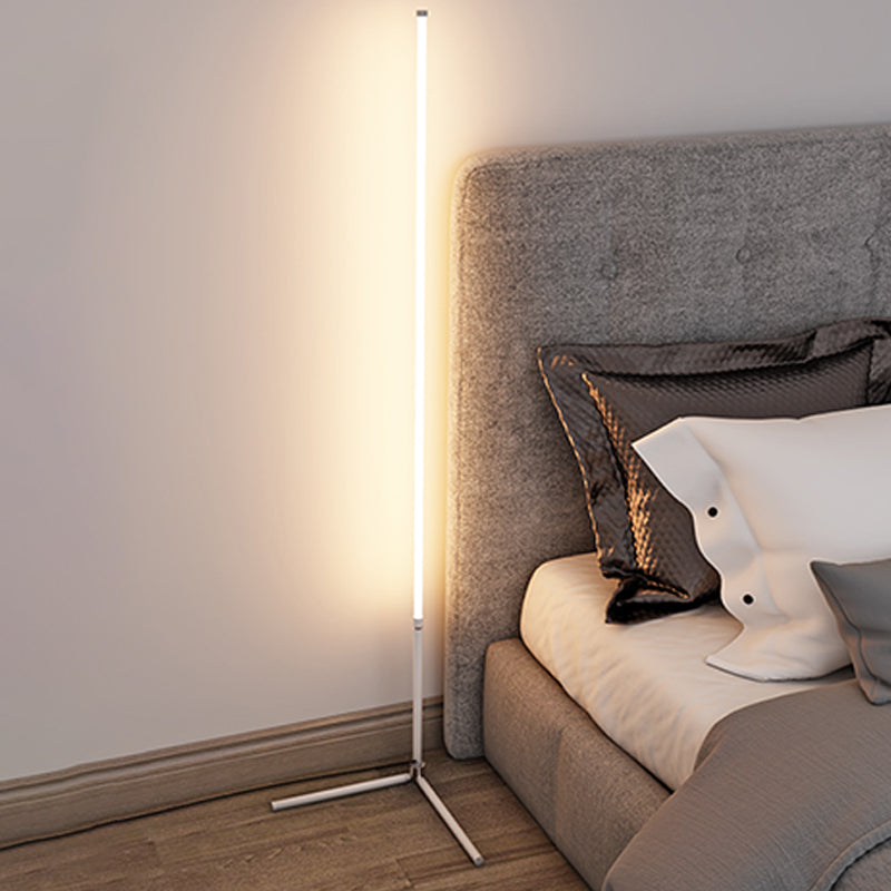 Contemporary Linear Shape Floor Lamp Metal 1-Light Floor Lamp