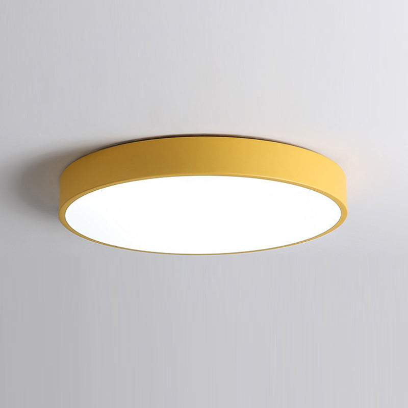 Nordic Simple Flush Ceiling Light Round LED Flush Mount Lighting for Bedroom