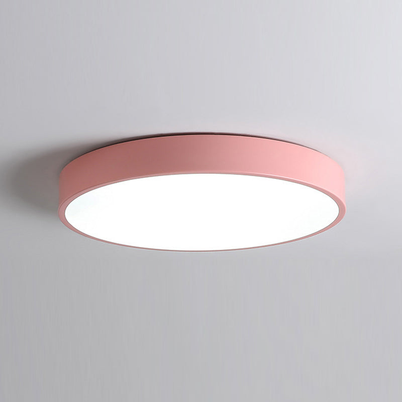 Nordic Simple Flush Ceiling Light Round LED Flush Mount Lighting for Bedroom