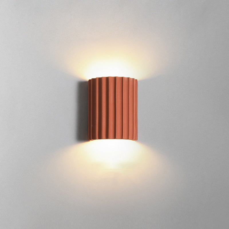 Luz de resina nórdica luz colorida geométrica 2 luces apliques de pared para sala de estar