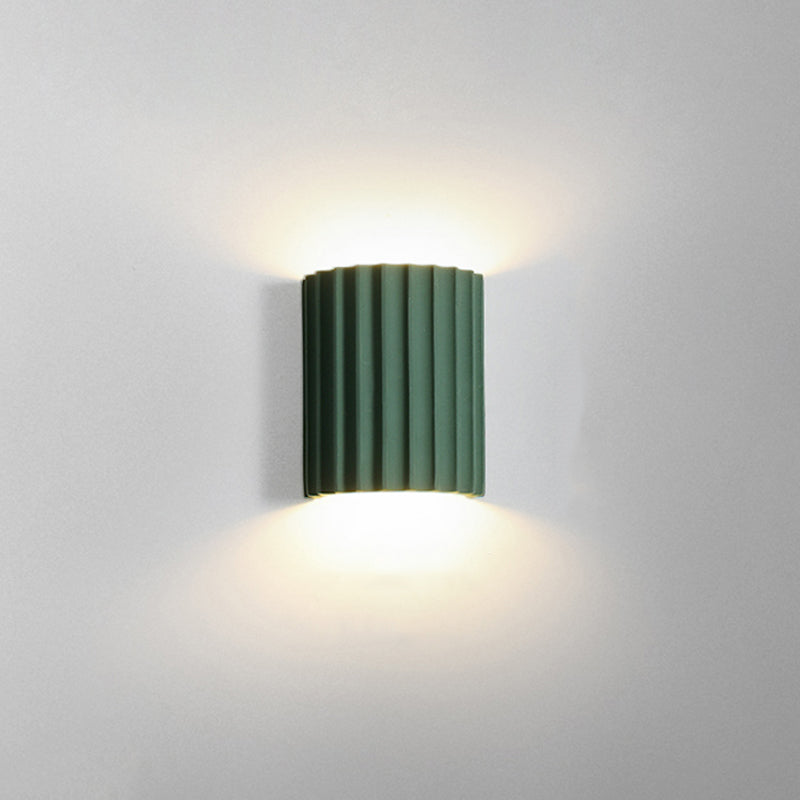 Luz de resina nórdica luz colorida geométrica 2 luces apliques de pared para sala de estar