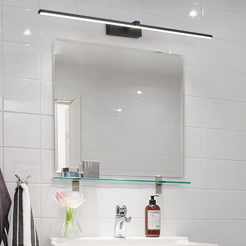 Iluminación de pared de forma de tira de estilo moderno 1 luces lámpara de apliques para baño