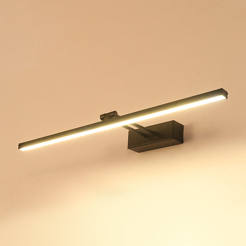 Metalen lineaire ijdelheid muur sconce moderne stijl 1 licht ijdelheid spiegellichten