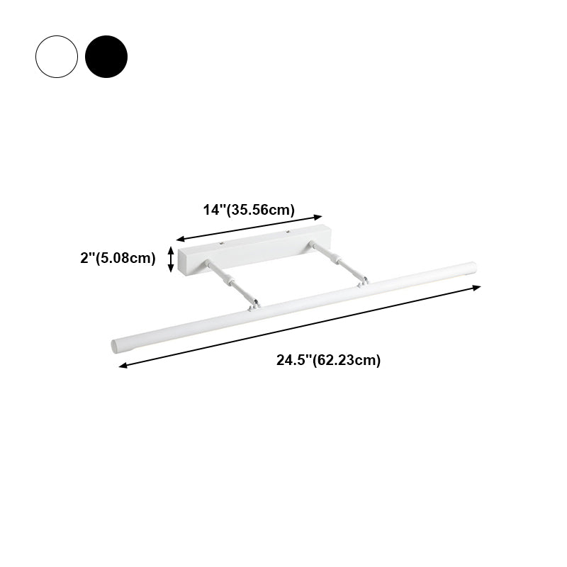 Metalen lineaire muur ijdelheid licht moderne stijl 1 lichte ijdelheid spiegelverlichting