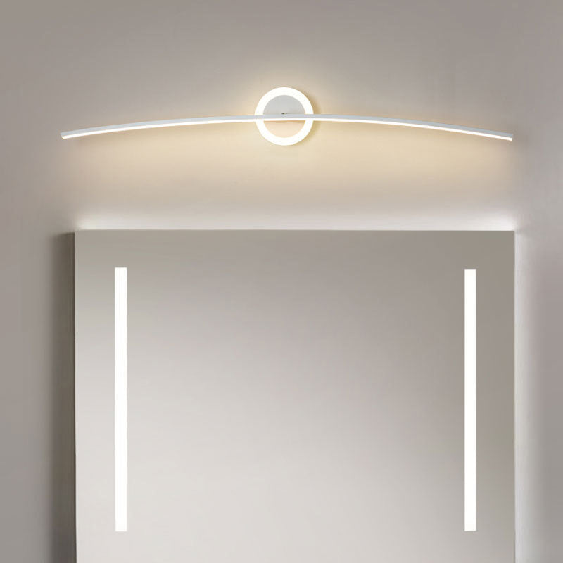 Metalen slanke muur ijdelheid licht moderne stijl 1 licht ijdelheid verlichting ideeën in wit