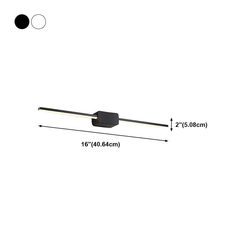 Metalen slanke muur ijdelheid licht moderne stijl 1 licht ijdelheid verlichting ideeën