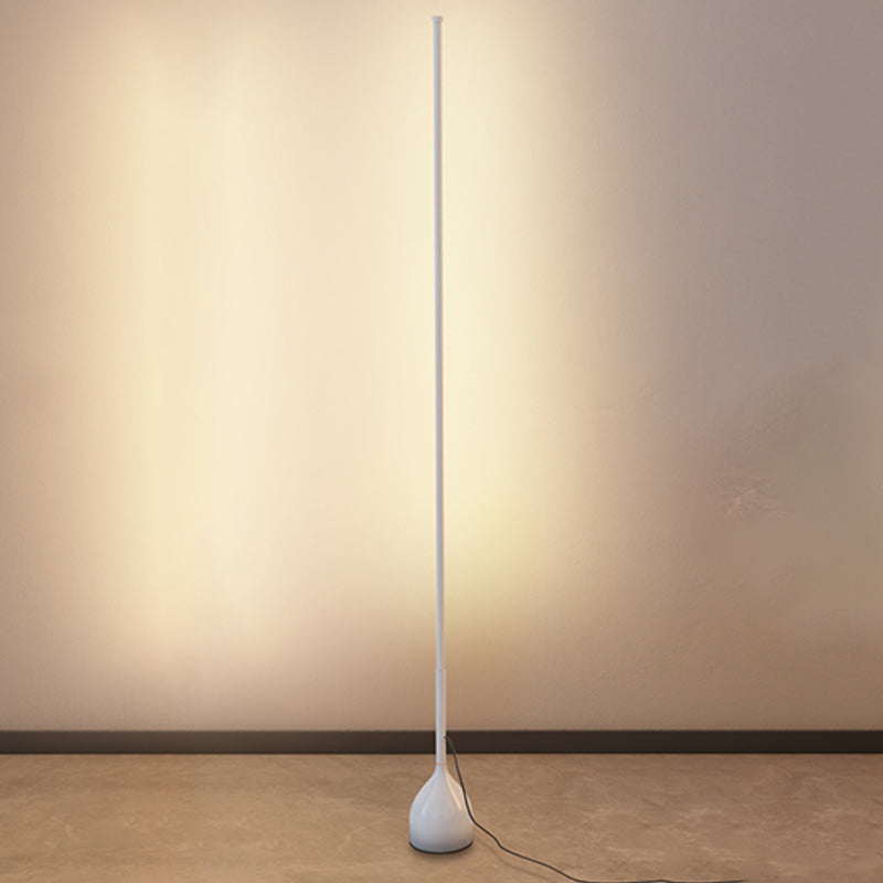 Contemporary Linear Shape Floor Lamp Metal Single Light Floor Lamp