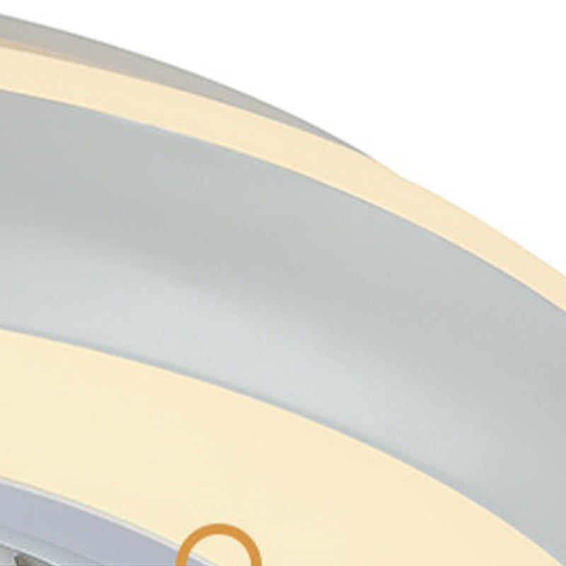 Ventilateur de plafond LED rond moderne