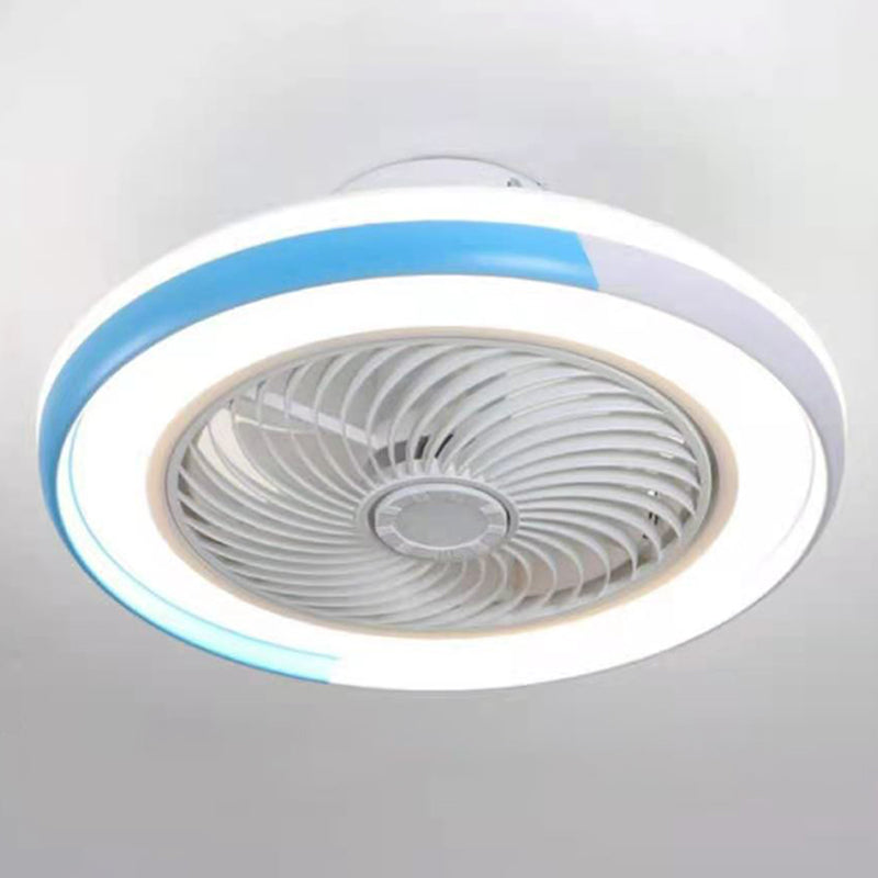 Ventilateur de plafond LED rond moderne