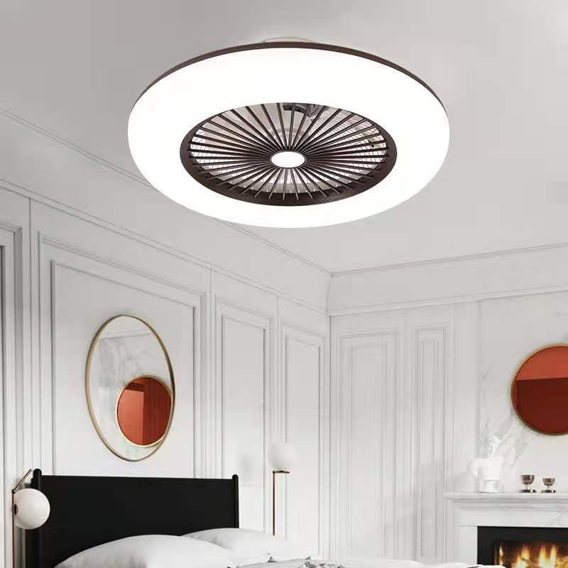 Modern LED Ceiling Fan Light Simple Flush Mount Light for Living Room