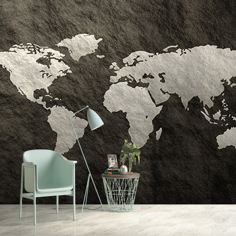 Illustration Environment Friendly Mural Wallpaper World Map Bedroom Wall Mural