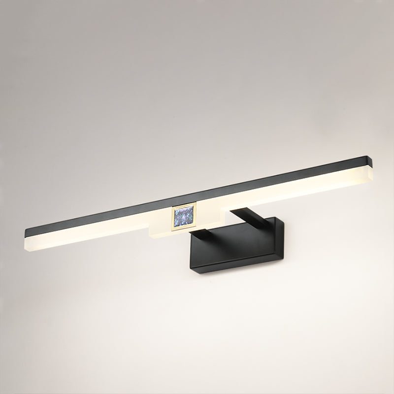 Lineaire metalen wandwandcontract Moderne stijl 1-licht spiegel wandbevestiging verlichting