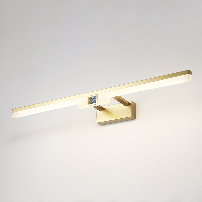 Lineaire metalen wandwandcontract Moderne stijl 1-licht spiegel wandbevestiging verlichting