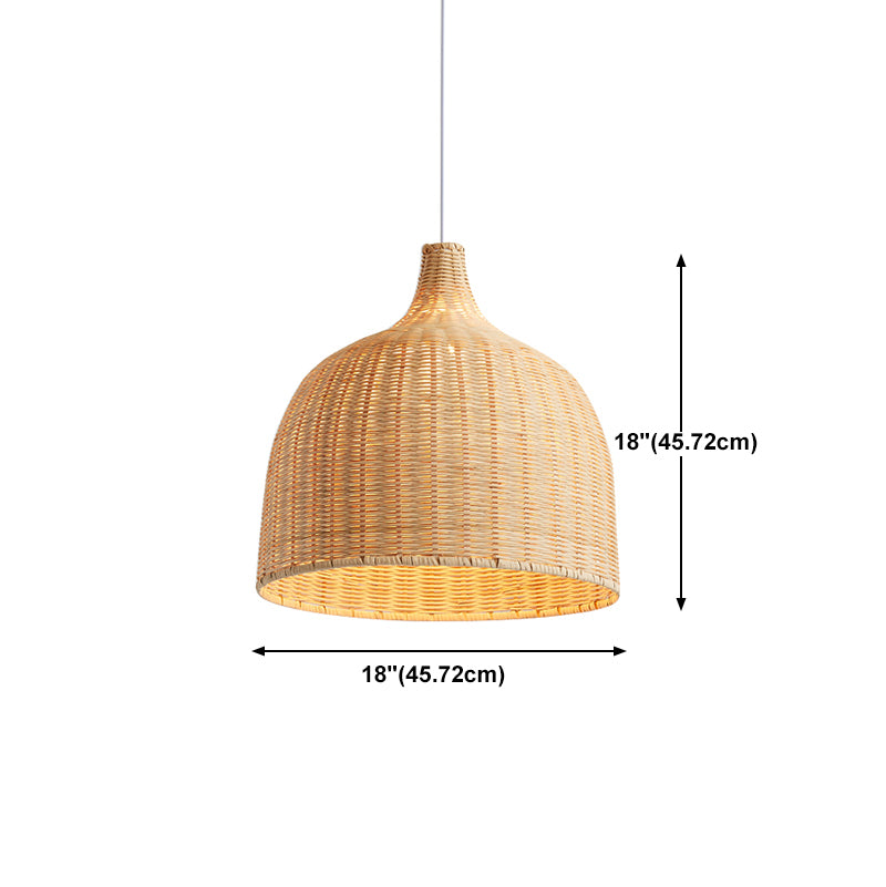 Modern Rattan Hanging Light Simplicity Pendent Lighting Fixture for Restaurant