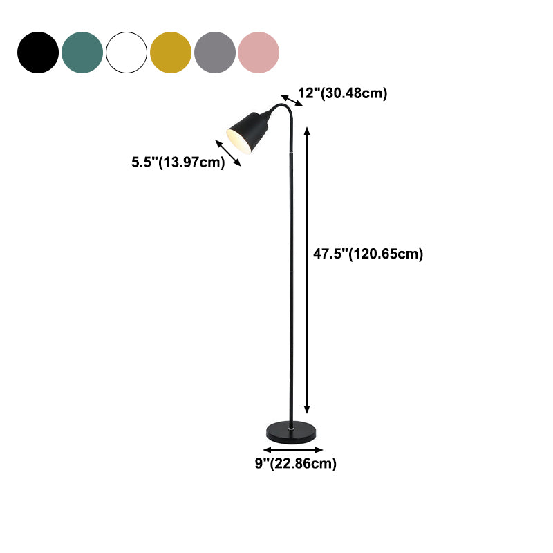 Luce moderna a forma di pavimento in metallo a forma geometrica Stile a pavimento singolo pavimento