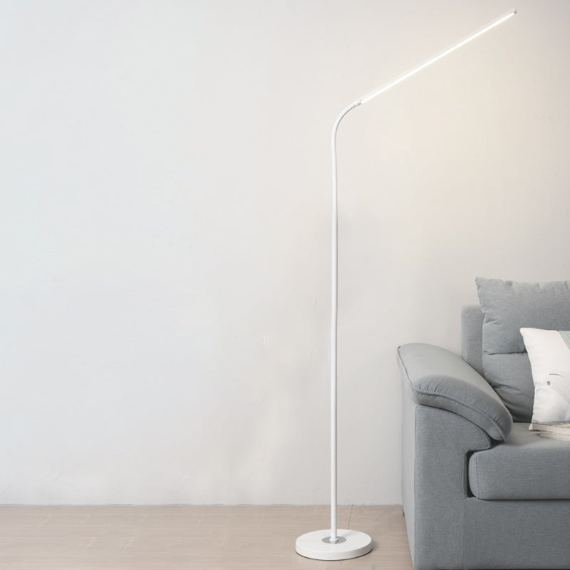 Lineaire vorm metalen vloerlicht moderne stijl enkele lichte vloerlamp armatuur