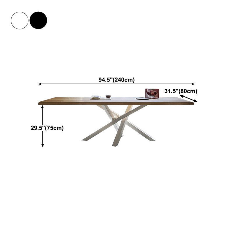 Table à manger de luxe à piédestal rectangle