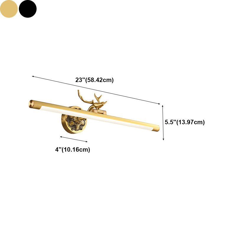 Metalen lineaire wandwandcontract Moderne stijl 1 lichte spiegelwandverlichting