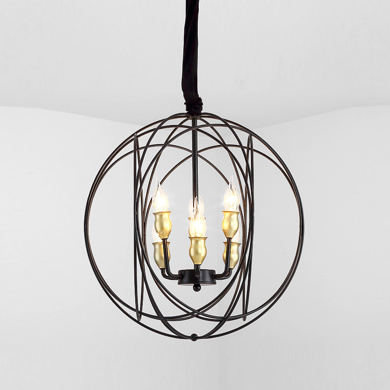 Schmiedeeisen hängende Anhänger Lichter Vintage Global Hanging Lamps für Wohnzimmer